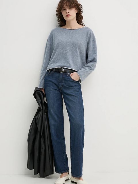 American Vintage bluza damskie kolor szary gładka OFY03AE25 - zdjęcie produktu nr 2