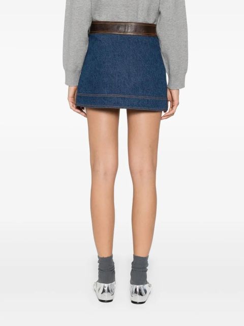 SANDRO denim mini skirt - Blue