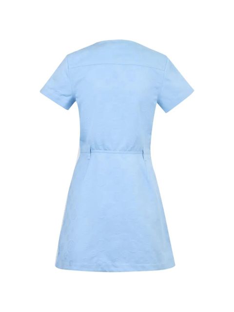Casablanca monogram-pattern mini dress - Blue - zdjęcie produktu nr 2