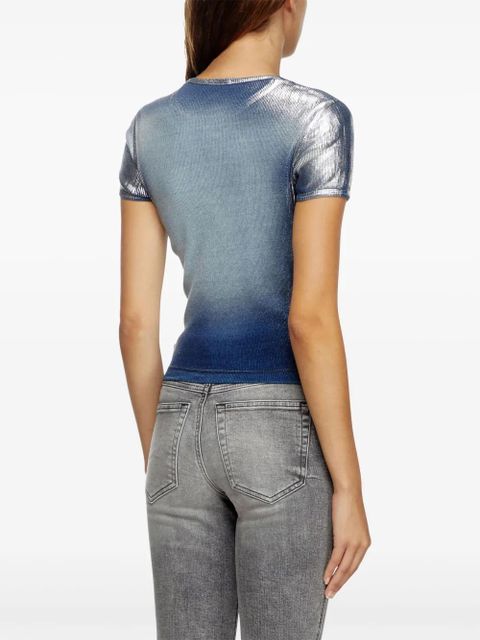 Diesel T-Ele-Long-Q1 T-shirt - Blue