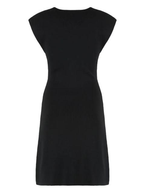 Yves Salomon cut-out ribbed knit mini dress - Black - zdjęcie produktu nr 2