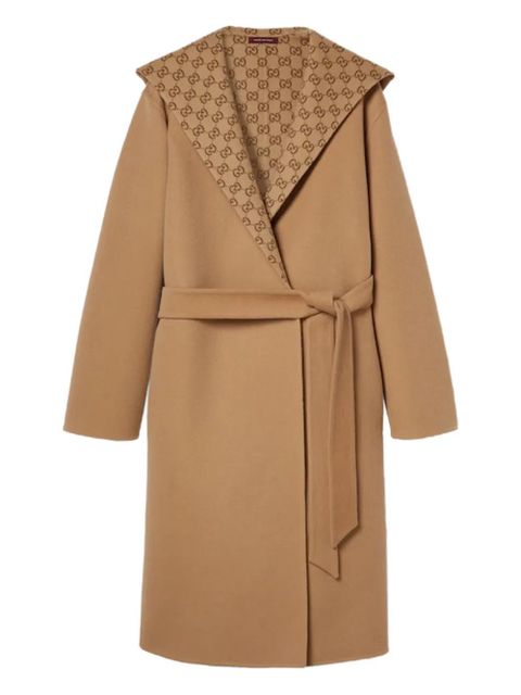 Gucci reversible hooded coat - Neutrals - zdjęcie produktu nr 1
