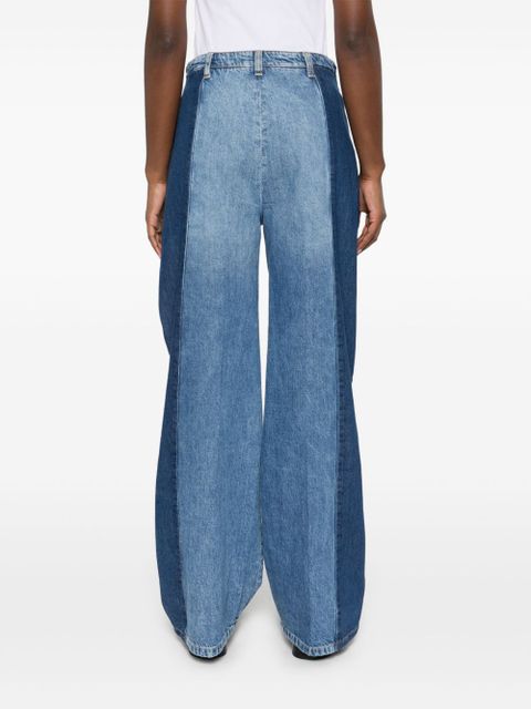 SANDRO contrasting-panels jeans - Blue