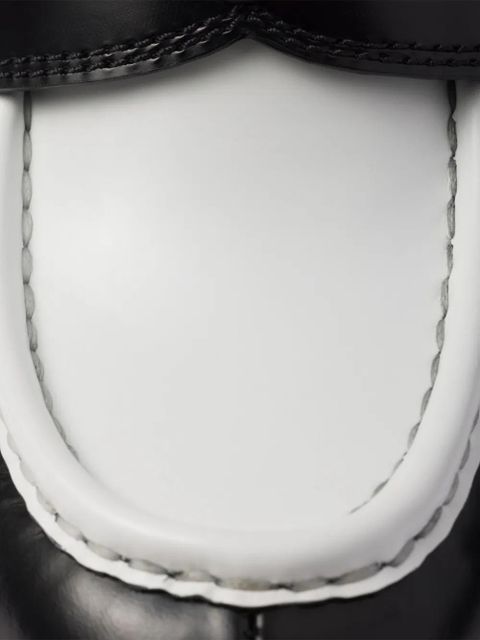 Prada leather Triangle-logo loafers - Black