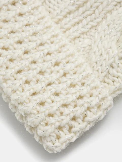 Silvian Heach czapka z domieszką wełny MIREK kolor biały GPA24356HA