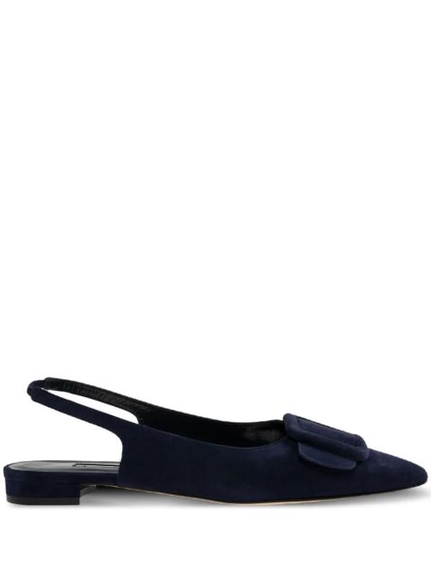 Manolo Blahnik Maylura flat pumps - Blue - zdjęcie produktu nr 1