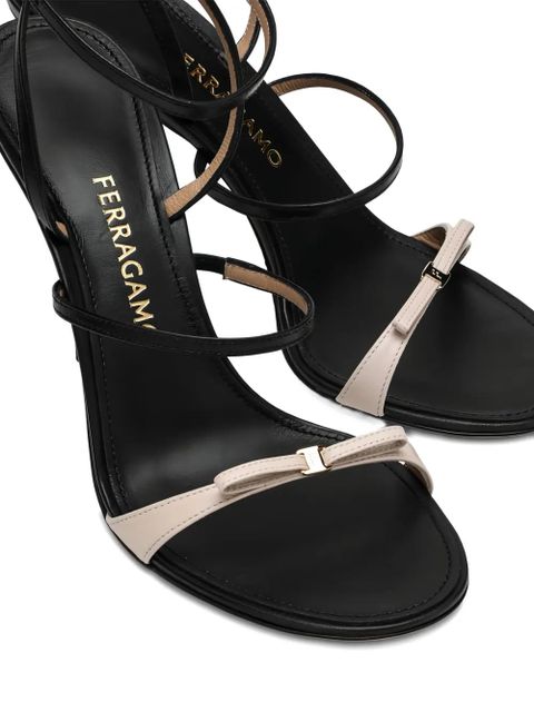 Ferragamo 95mm Ariel bow-detail sandals - Black