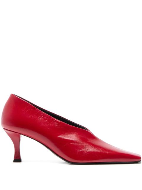 Proenza Schouler Trap square-toe pumps - Red - zdjęcie produktu nr 1