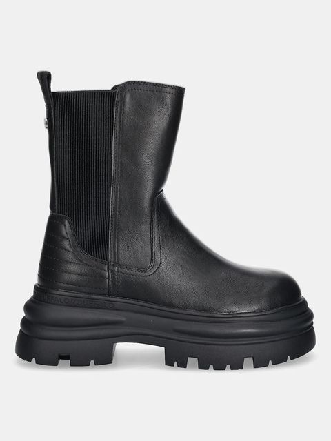 Buffalo sztyblety Dione Chelsea Mid damskie kolor czarny na platformie 1270128-BLK - zdjęcie produktu nr 2