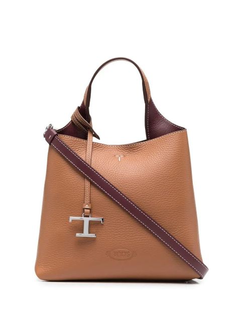 Tod's T-plaque tote bag - Brown - zdjęcie produktu nr 1