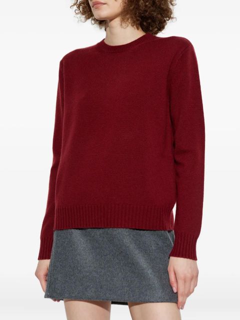 Max Mara crew-neck cashmere sweater - Red