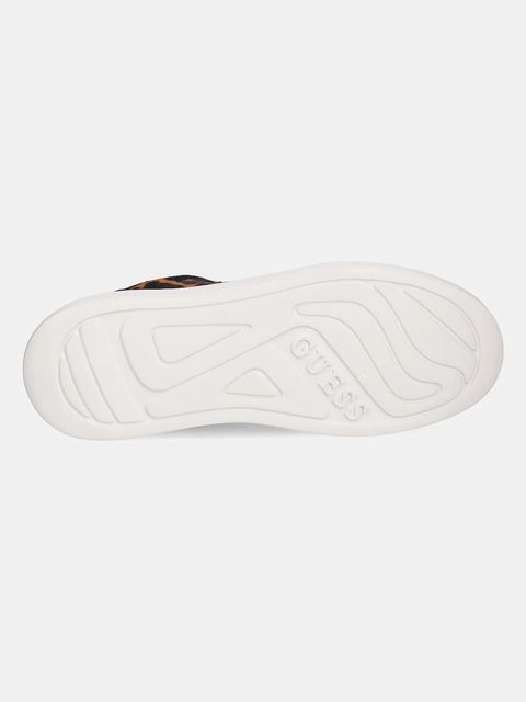 Guess sneakersy skórzane ELBINA8 damskie kolor brązowy FLTEL8 LEA12