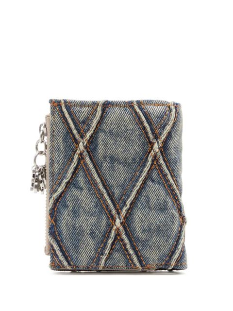Diesel Charm D-BI Gold Zip II wallet - Blue - zdjęcie produktu nr 2
