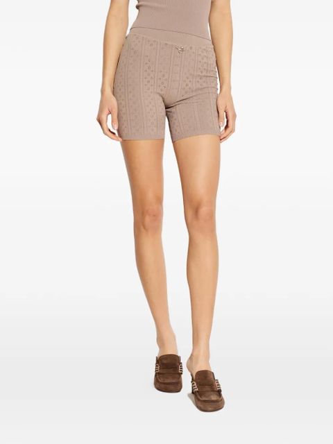 JW Anderson ribbed bow shorts - Neutrals