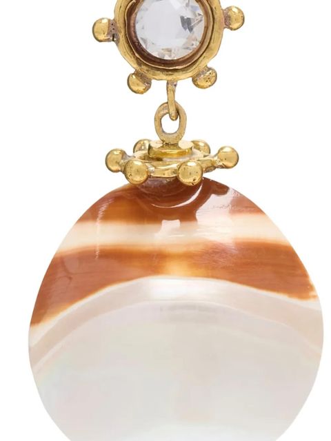 Ulla Johnson crystal-embellished drop earrings - Gold - zdjęcie produktu nr 2