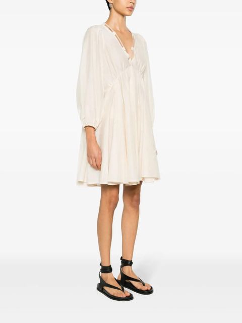 PINKO poplin mini dress - Neutrals