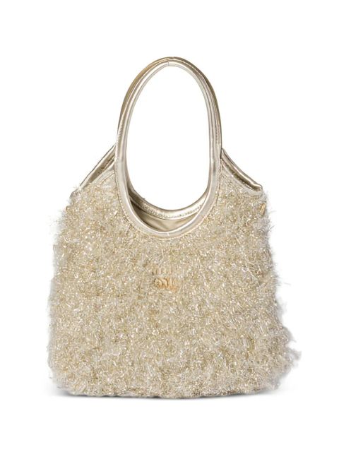 Miu Miu mini Ivy faux-fur tote bag - Neutrals - zdjęcie produktu nr 1