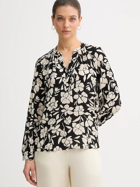 United Colors of Benetton bluzka damska kolor beżowy wzorzysta 50IGDQ0CN - zdjęcie produktu nr 1