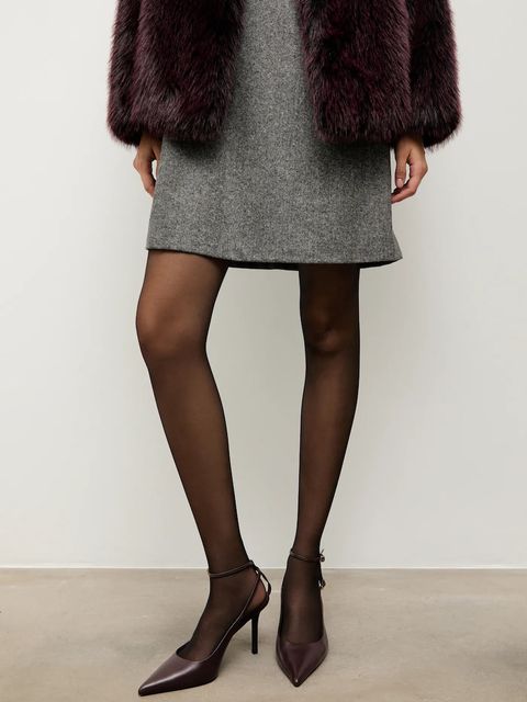 Answear.LAB szpilki skórzane kolor bordowy - zdjęcie produktu nr 2