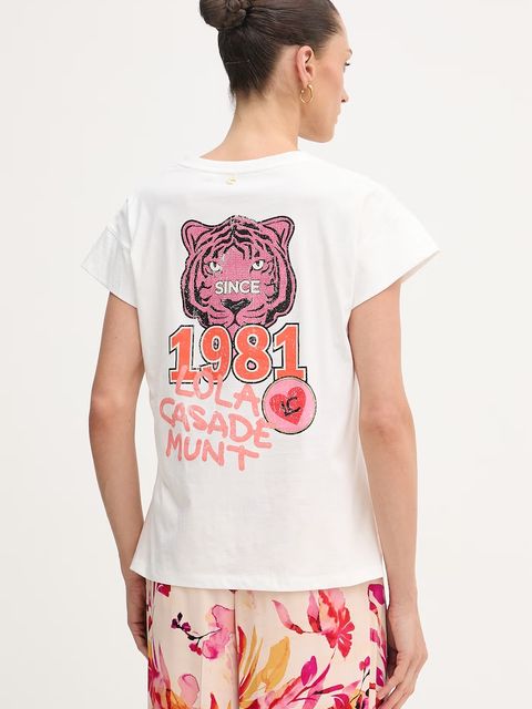 Lola Casademunt T-shirt damski bawełniany - zdjęcie produktu nr 2