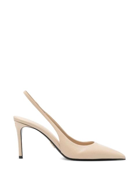 Prada calf leather heel pumps - Neutrals - zdjęcie produktu nr 1