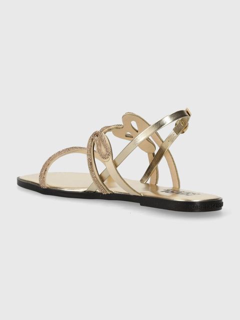 Karl Lagerfeld sandały OLYMPIA damskie kolor złoty KL87425