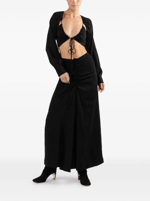 Christopher Esber cut-out long-sleeves blouse - Black - zdjęcie produktu nr 2