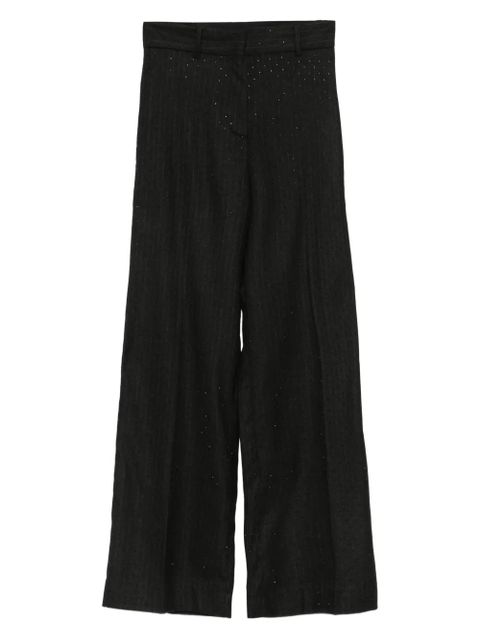 Maje rhinestone pinestripe trousers - Black - zdjęcie produktu nr 1