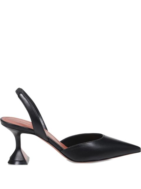 Amina Muaddi 70mm Holli slingback pumps - Black - zdjęcie produktu nr 1