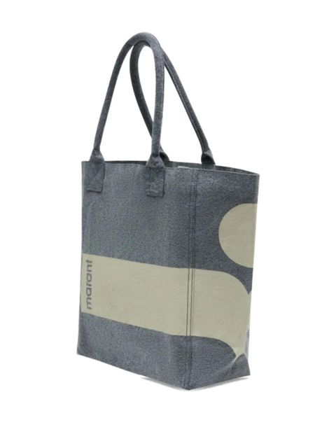 ISABEL MARANT logo-print tote bag - Grey - zdjęcie produktu nr 2