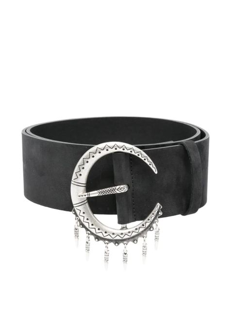 Ba&Sh Bruna crescent-moon-detail belt - Black - zdjęcie produktu nr 1