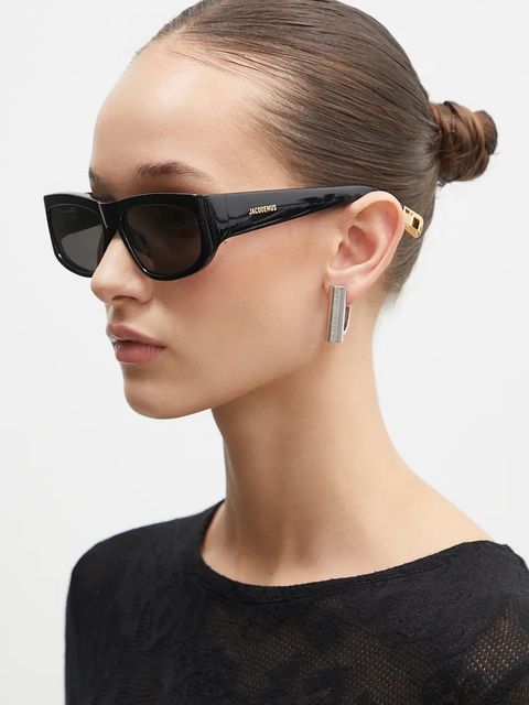 Jacquemus okulary przeciwsłoneczne PILOTA kolor czarny JAC2C1SUN