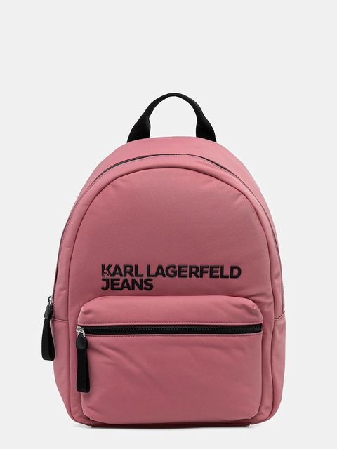 Karl Lagerfeld Jeans plecak kolor różowy duży gładki A4W30294 - zdjęcie produktu nr 1