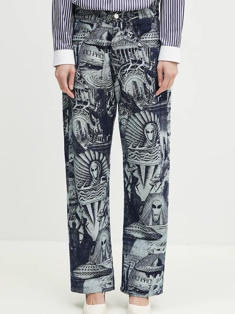 No Problemo jeansy Apocalypse Jacquard Bagi Jean