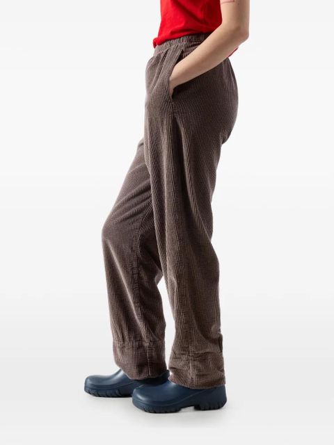 American Vintage Padow corduroy straight cotton trousers - Brown