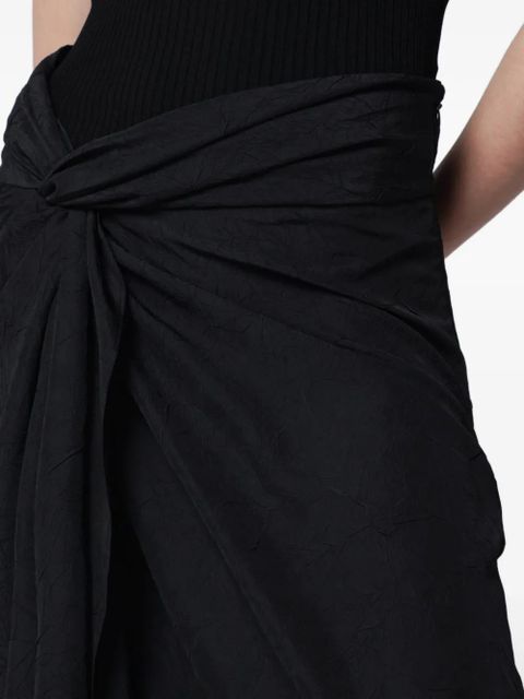 Róhe twisted midi skirt - Black
