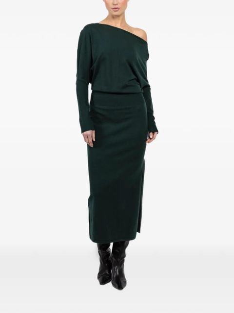 Simkhai off-shoulder midi dress - Green