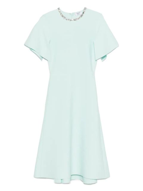 Alexander McQueen embellished short-sleeve midi dress - Blue - zdjęcie produktu nr 1