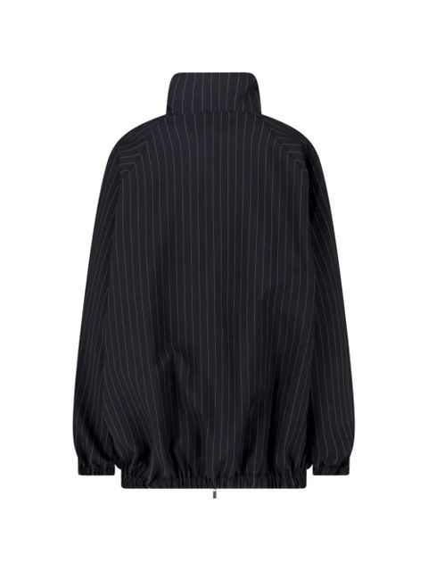 The Frankie Shop Baxter stripe-pattern bomber jacket - Black - zdjęcie produktu nr 2