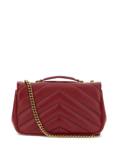 Saint Laurent small Loulou leathershoulder bag - Red - zdjęcie produktu nr 2