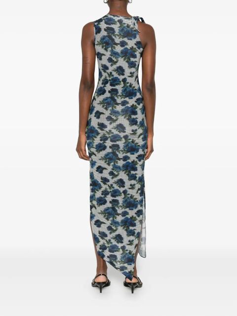 Coperni floral-print maxi dress - Blue