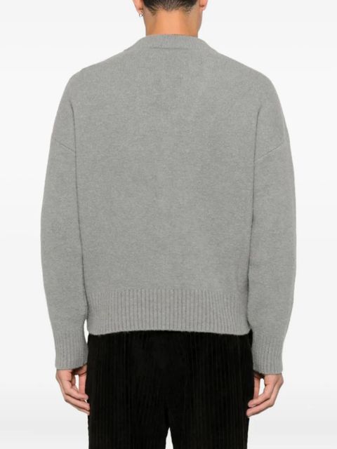 AMI Paris Ami de Coeur button cardigan - Grey - zdjęcie produktu nr 2