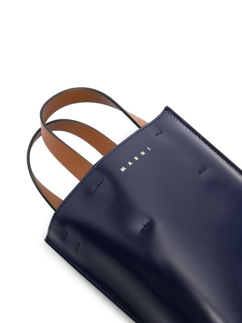 Marni Museo Nano leather tote bag - Blue