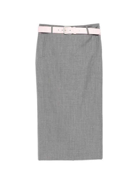 Moschino belt-detail pencil skirt - Grey - zdjęcie produktu nr 1
