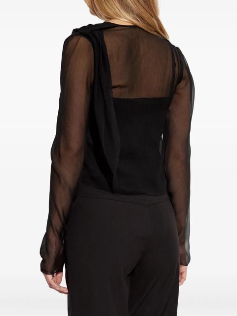 Cult Gaia sheer blouse - Black - zdjęcie produktu nr 2