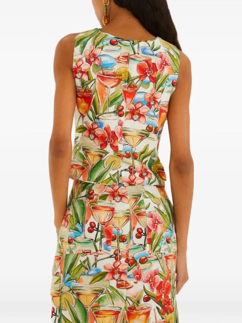 FARM Rio V-neck vest - White - zdjęcie produktu nr 2