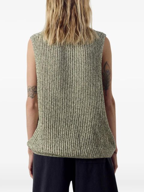 American Vintage sleeveless marled sweater - Neutrals
