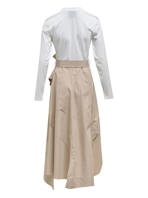 3.1 Phillip Lim tie-waist panelled midi dress - Neutrals - zdjęcie produktu nr 2