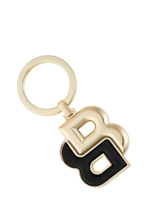 BOSS brelok do kluczy Double B Black & Gold kolor multicolor