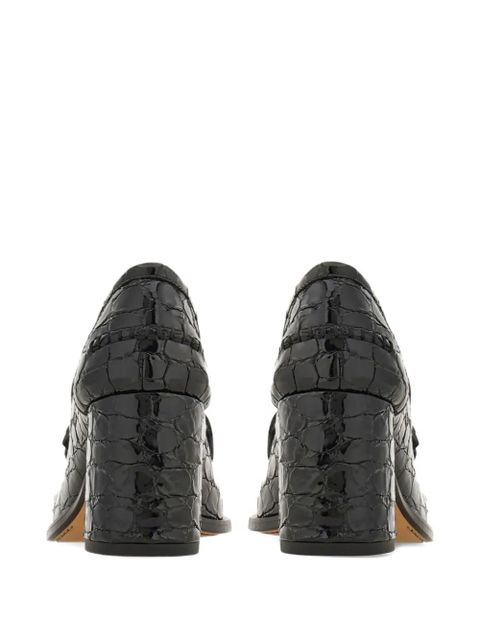 Ferragamo 70mm leather loafers - Black